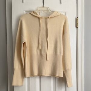 NWT A New Day Women’s Pastel Soft Yellow Hooded Sweater XS